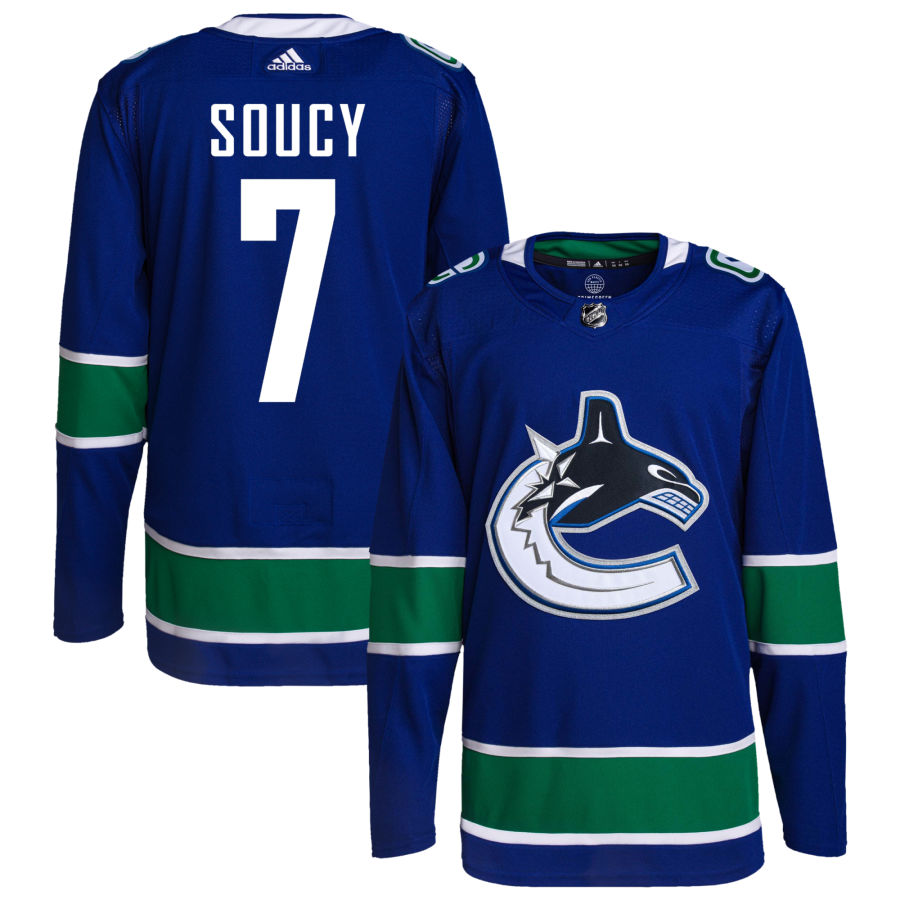 Carson Soucy Vancouver Canucks adidas Home Primegreen Authentic Pro Jersey - Royal