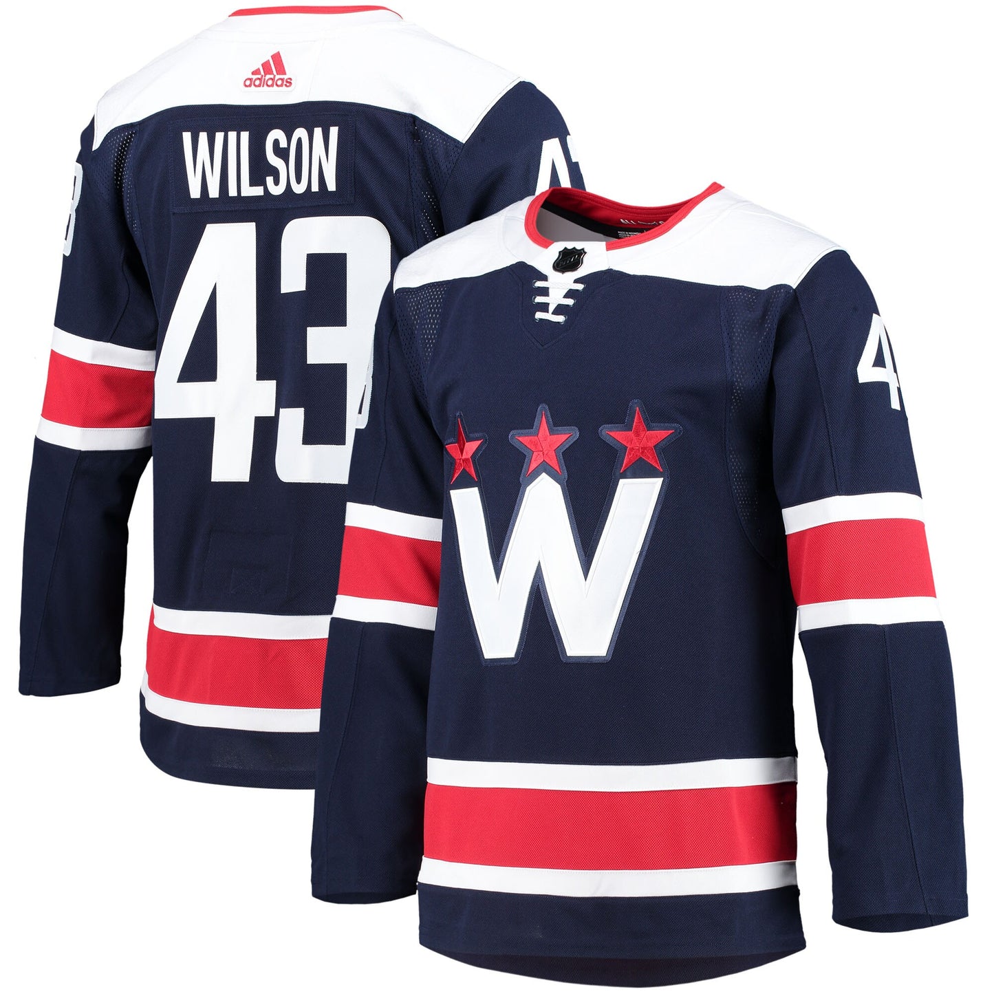 Tom Wilson Washington Capitals adidas 2020/21 Alternate Primegreen Authentic Pro Player Jersey - Navy