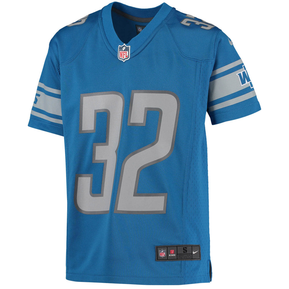 Youth Detroit Lions D'Andre Swift Game Jersey Blue